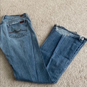 7 for all man kind jeans, classic pocket